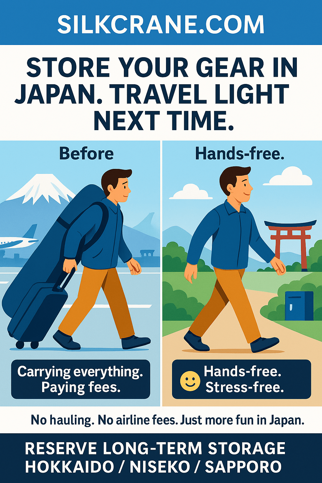 Annual Snowboard Ski Storage Japan Long-Term Niseko Sapporo Hakuba Furano - ANNUAL PLANS