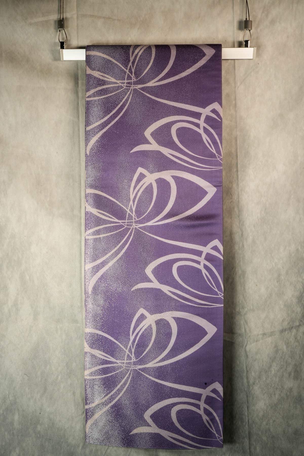 Purple Wall Art Vintage Wall Art Japanese Kimono Obi