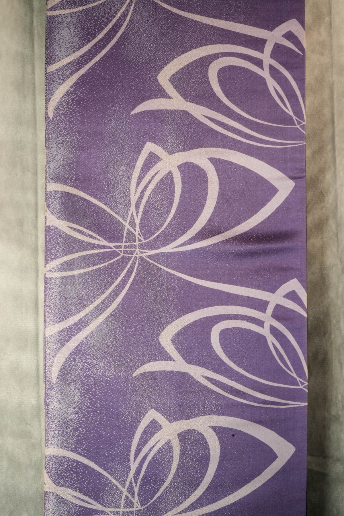 Purple Wall Art Gorgeous looking Art Decor Japanese Kimono Obi