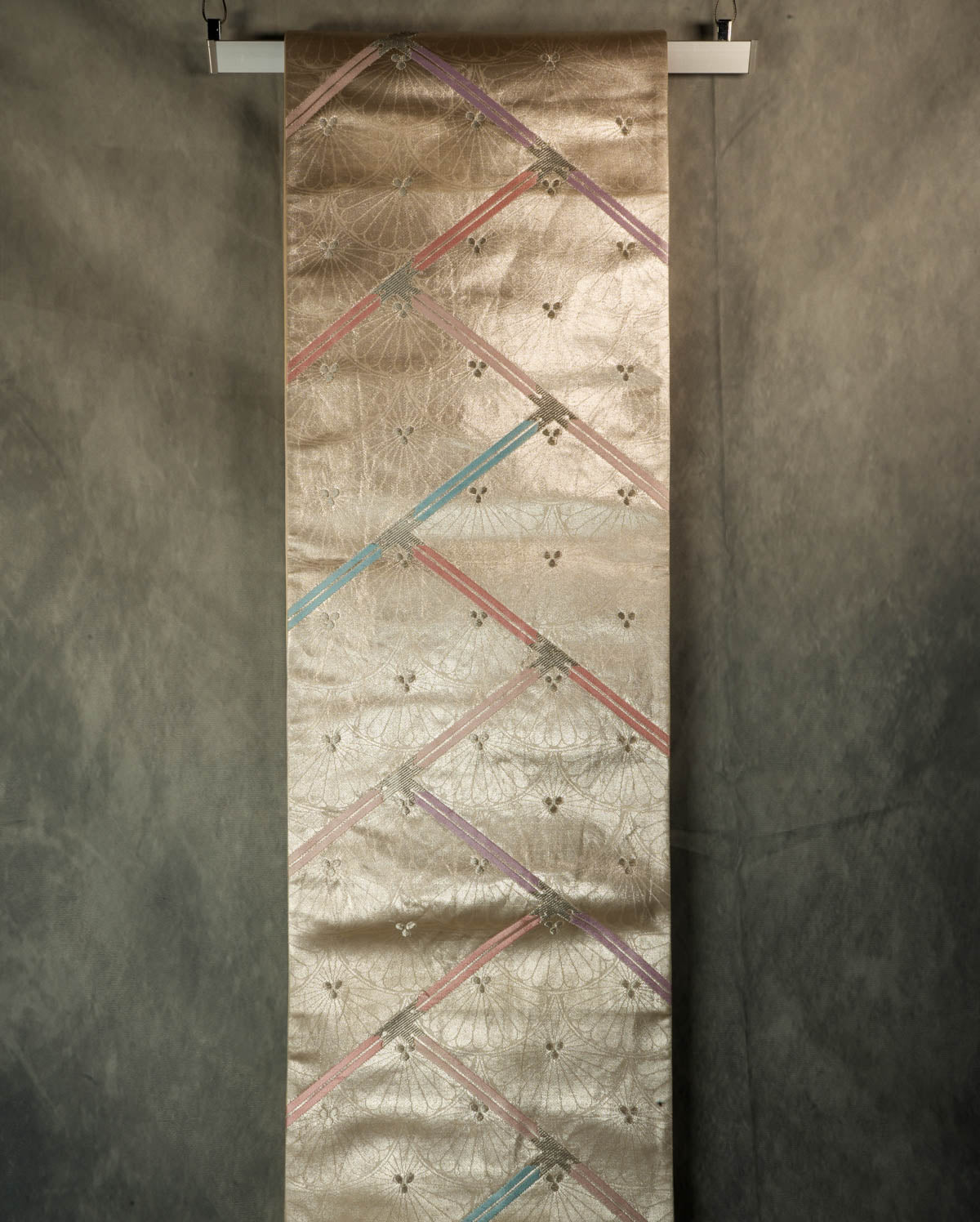 Affordable Expensive looking Affordable Wall art, Buy Vintage Japanese Kimono Obi Art, High-end home decor Large Wall Art, Decor Idea