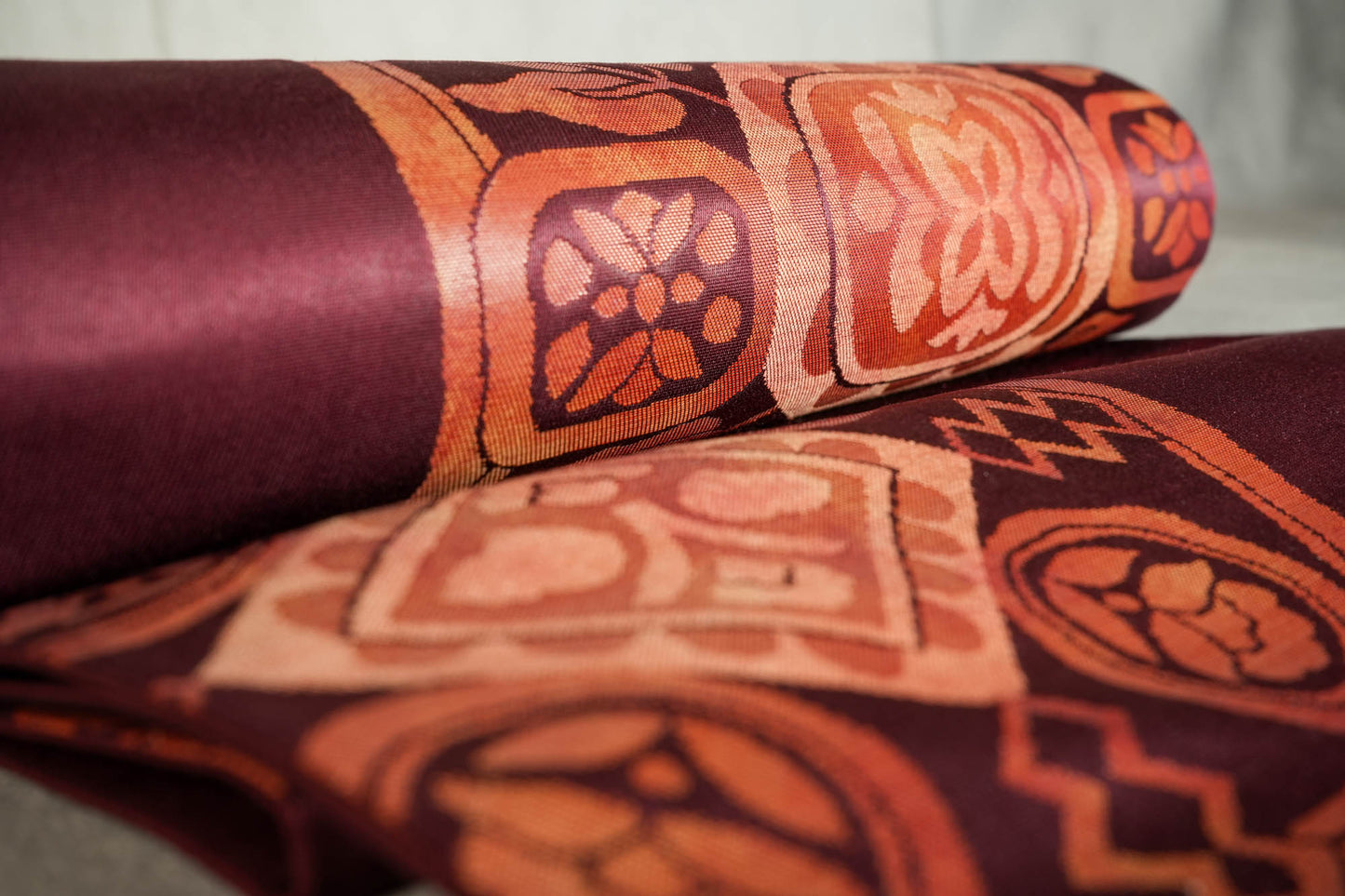 Affordable Luxury Art, Canvas Wall Art, Home Decoration, Interior Design, Vintage Japanese Kimono Obi Tapestry. Buy now at SilkCrane.com