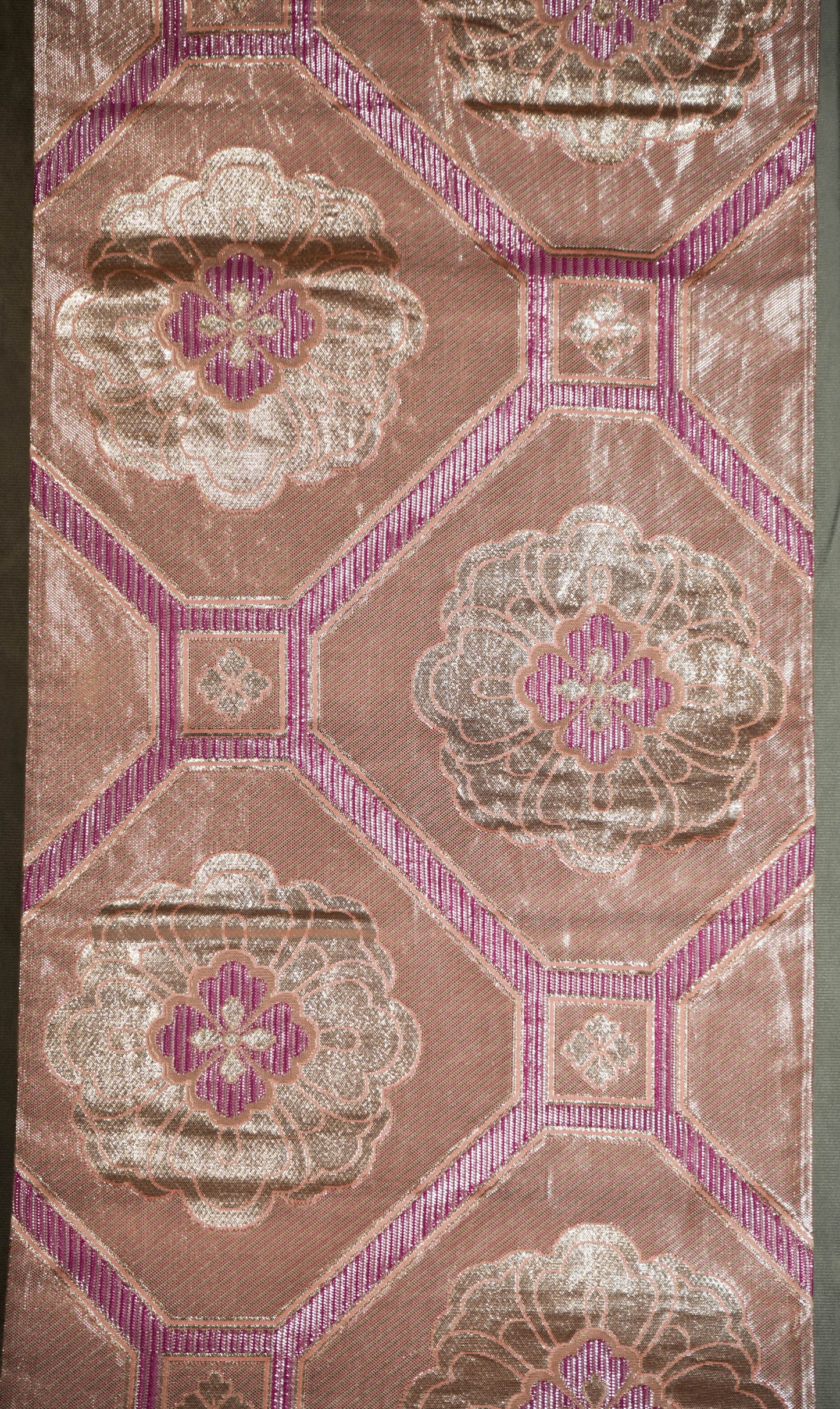 Affordable Luxury Art, Canvas Wall Art, Home Decoration, Interior Design, Vintage Japanese Kimono Obi Tapestry. Buy now at SilkCrane.com