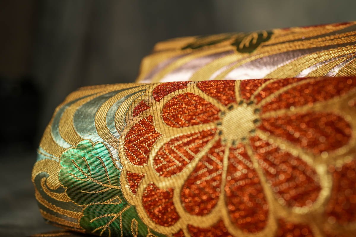 Explore Japanese souvenirs: Shop vintage Kimono Obis for unique home decor and wall art. USA