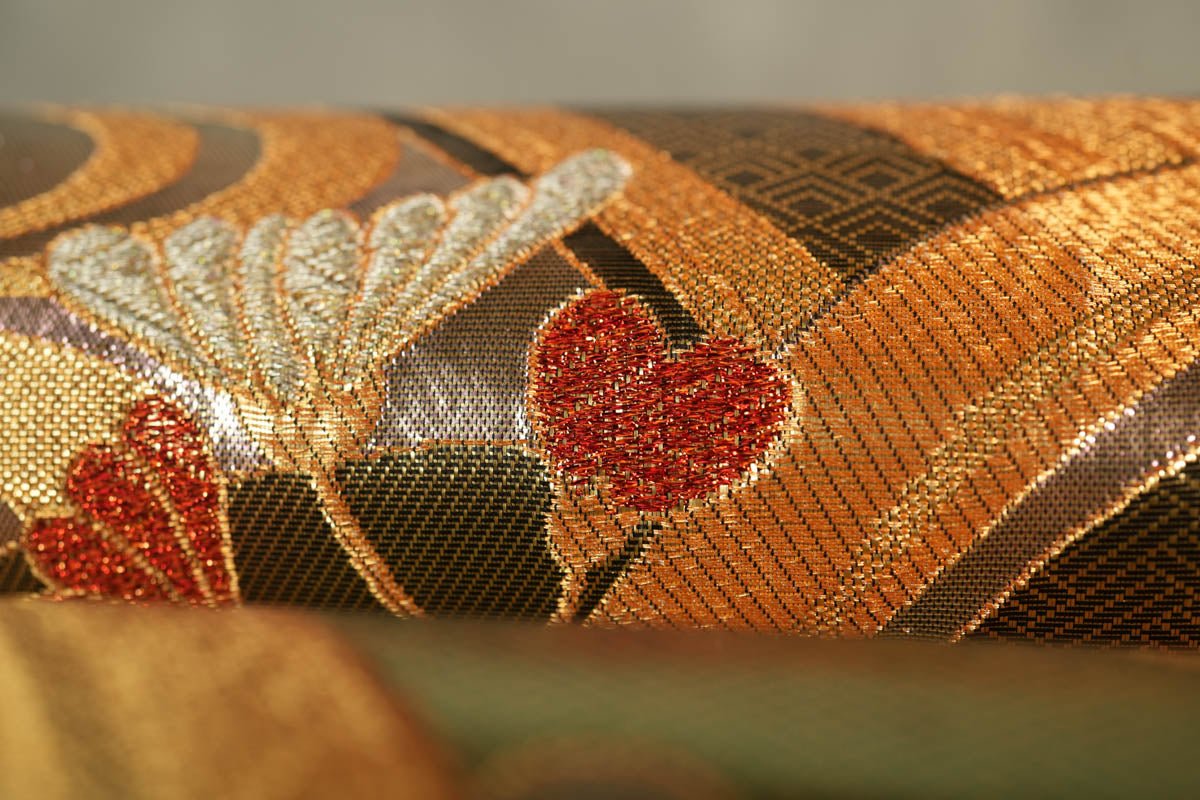 Shopping for Japanese Gift - Vintage Kimono Obi Wall Art