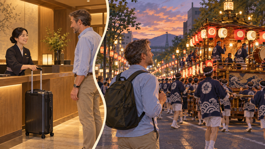 Asahikawa summer festival: send your suitcase from the hotel and enjoy the evening procession.