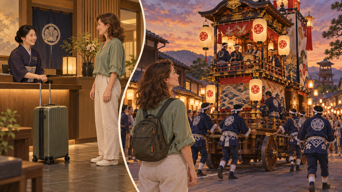 Esashi Ubagami Festival: send your suitcase from the hotel and watch the town’s decorated floats.