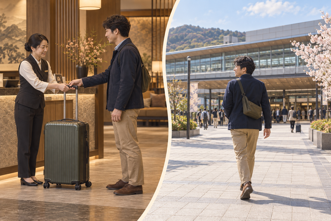 Fukushima Station luggage storage: hand over the extra case at your hotel and head for the train with less to carry.