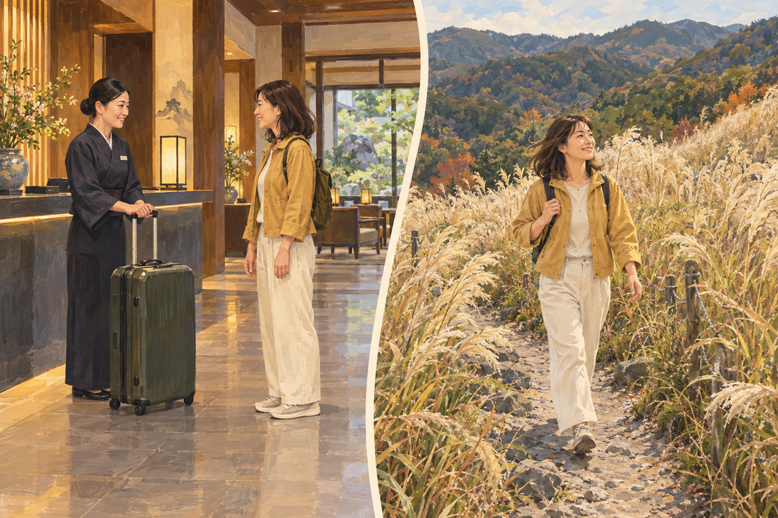 Sengokuhara: send the spare suitcase from your hotel and walk the susuki path with a daypack.