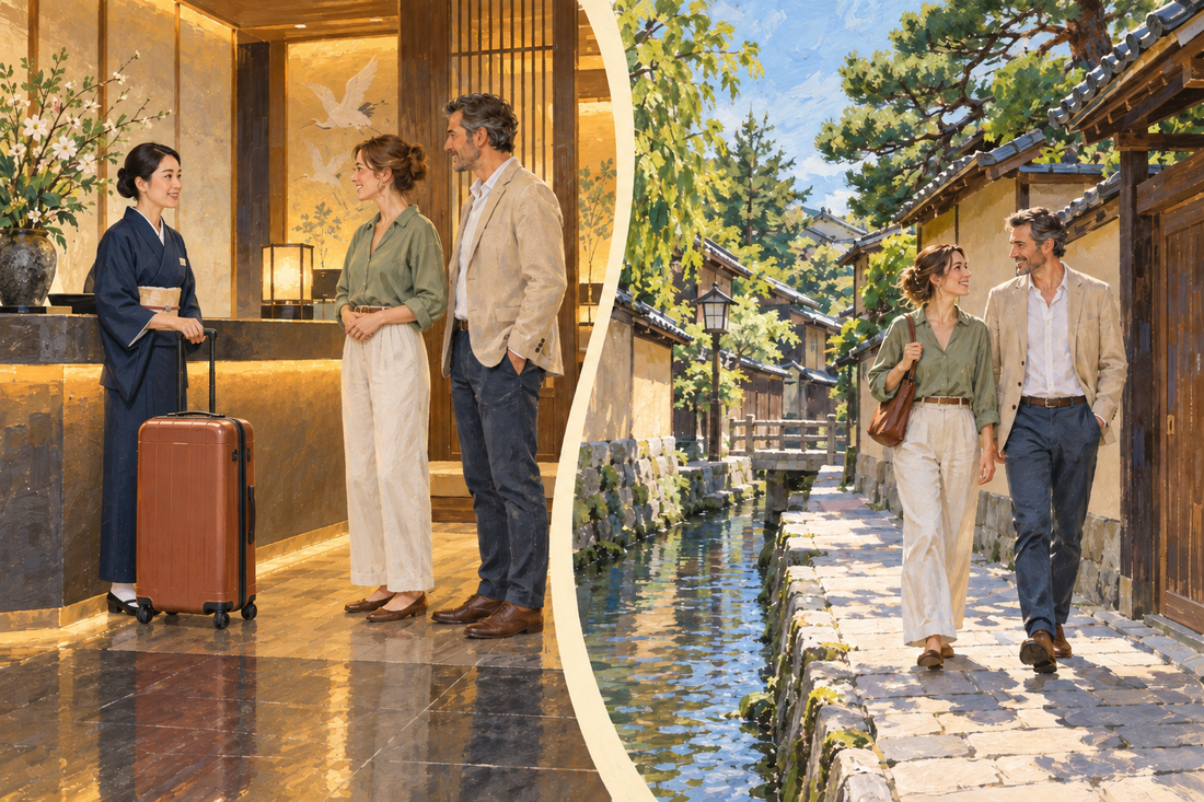 Nagamachi: send the extra suitcase from your hotel and enjoy the historic lanes with a small bag.
