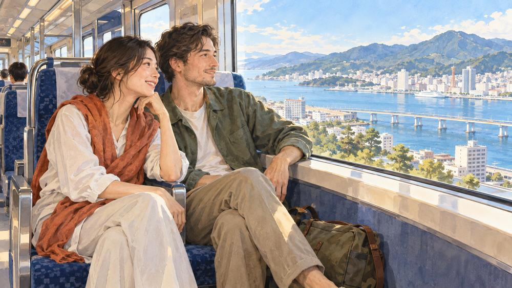 Forward or store your large suitcase and enjoy Japan's airport train with an overnight bag.