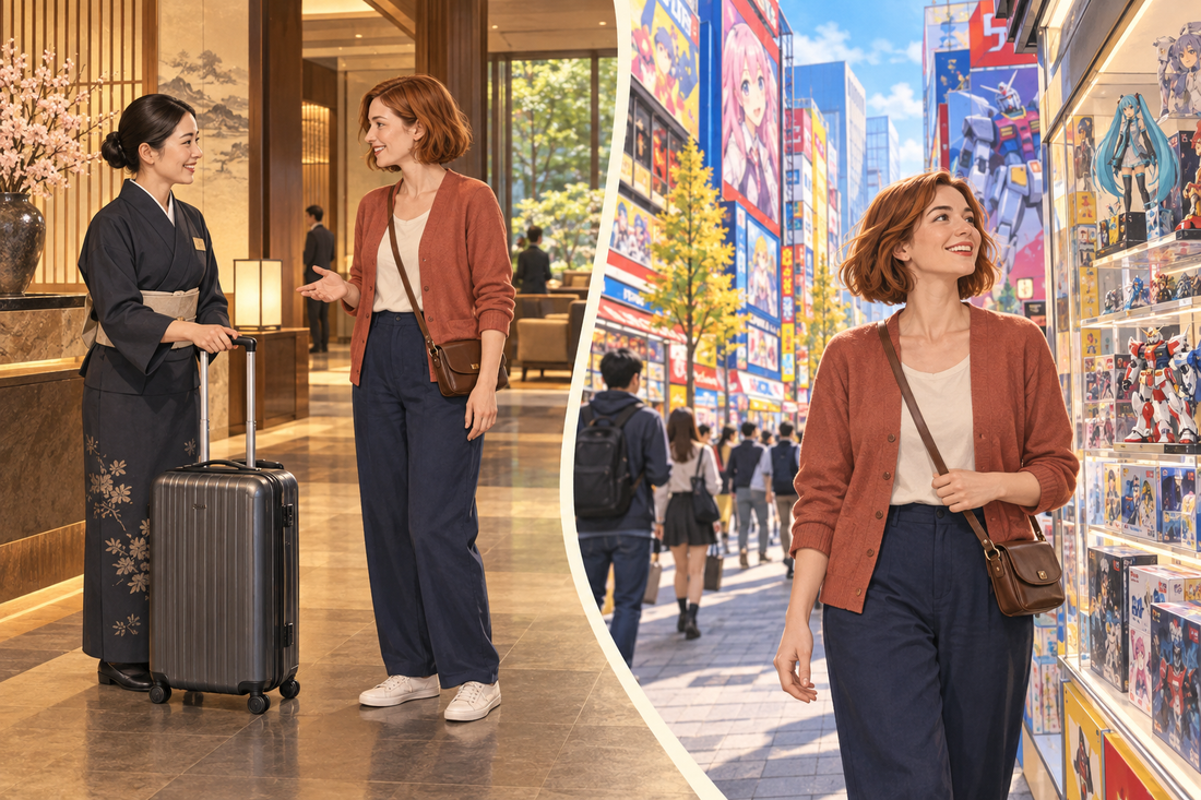 Akihabara Electric Town: send spare luggage from your hotel and travel with a small bag.