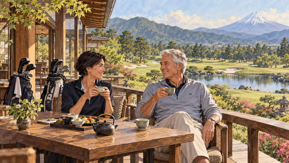 Store clubs between Australia or New Zealand visits and return for more golf in Japan.