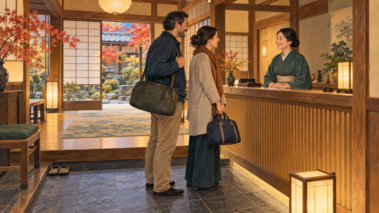 Store the big suitcase between stops and arrive at your Japan inn with an overnight bag.