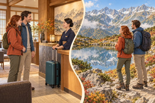 Happo Pond visit: send your suitcase from the hotel and enjoy the alpine view with a small hiking pack.