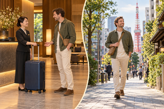 Hamamatsucho luggage storage: send your suitcase from the hotel and enjoy Tokyo with a small bag.