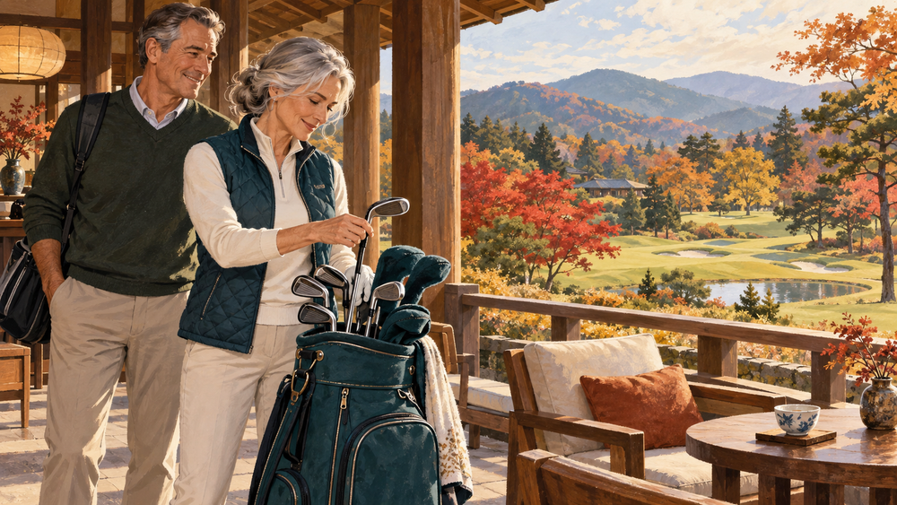 Keep golf clubs in Japan between US or Canada trips and arrange delivery for your next round.