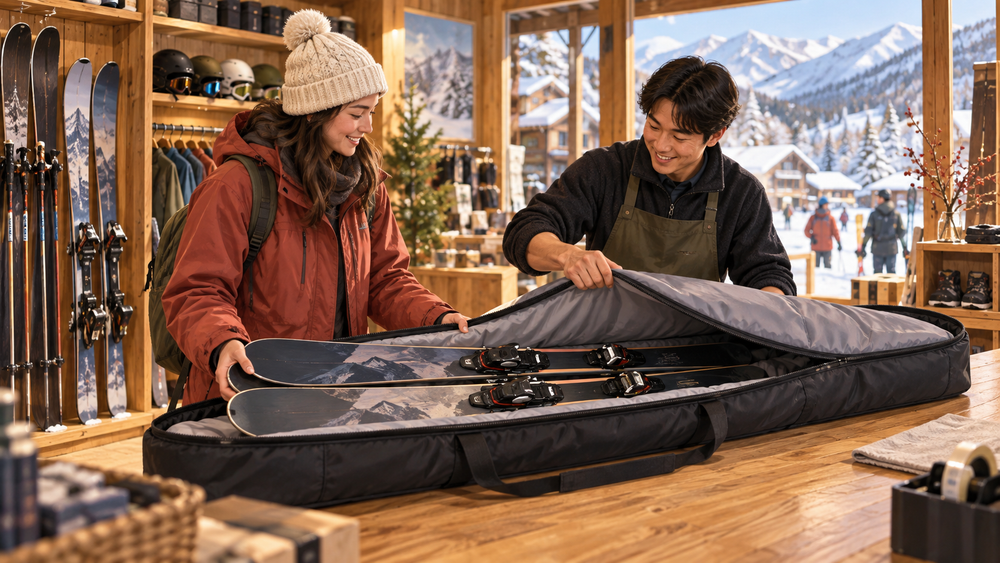 Bought skis in Japan? Pack them for storage and keep them ready for your next visit.
