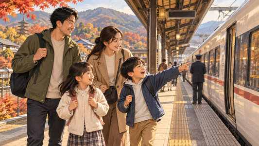 Store the family's extra luggage and make Japan train journeys easier with smaller bags.