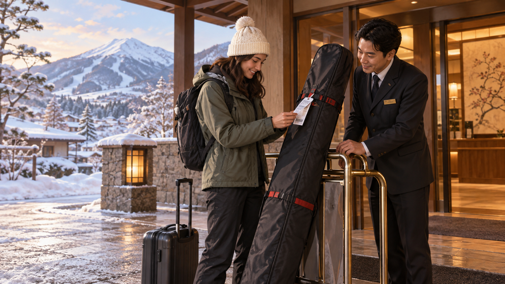 Send packed ski gear back to storage from your hotel after the last day on the slopes.