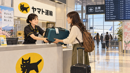 Have your stored luggage delivered to a Yamato airport counter before your flight.