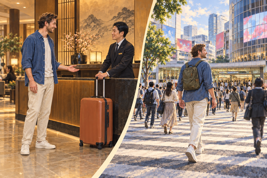 Shibuya Station luggage storage: send the spare suitcase from your hotel and enjoy the connection with a small daypack.