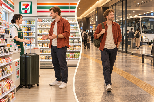 Yaesu luggage storage: send your suitcase from a convenience store and continue to your coach with a small bag.