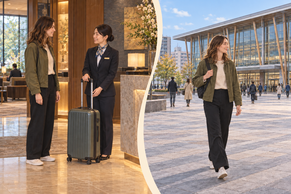 Asahikawa Station: send the spare suitcase from your hotel and travel with a smaller bag.