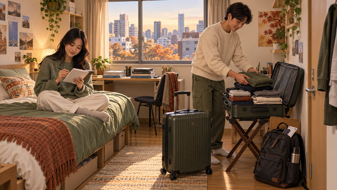 Tokyo student storage: pack two suitcases for the university break and travel home with a smaller bag.