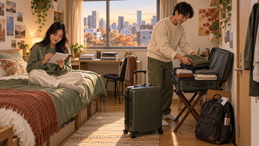 Tokyo student storage: pack two suitcases for the university break and travel home with a smaller bag.