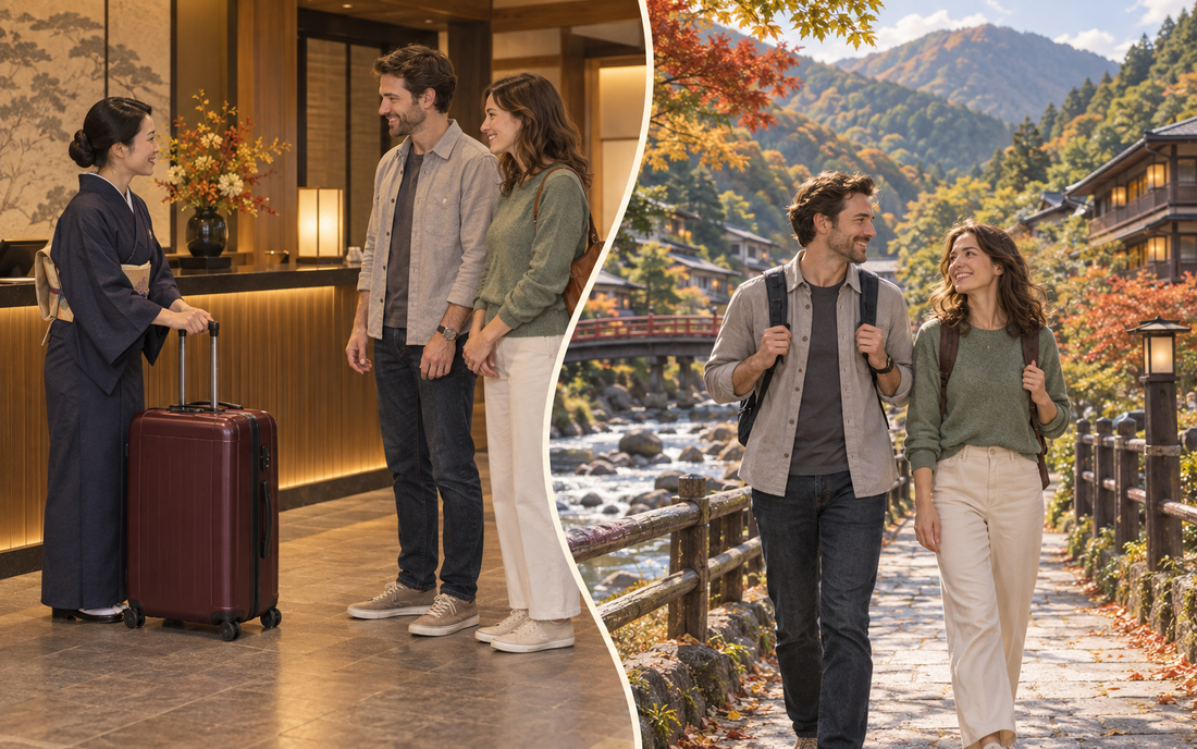 Hakone-Yumoto luggage storage: send your extra suitcase and enjoy a riverside walk with small bags.