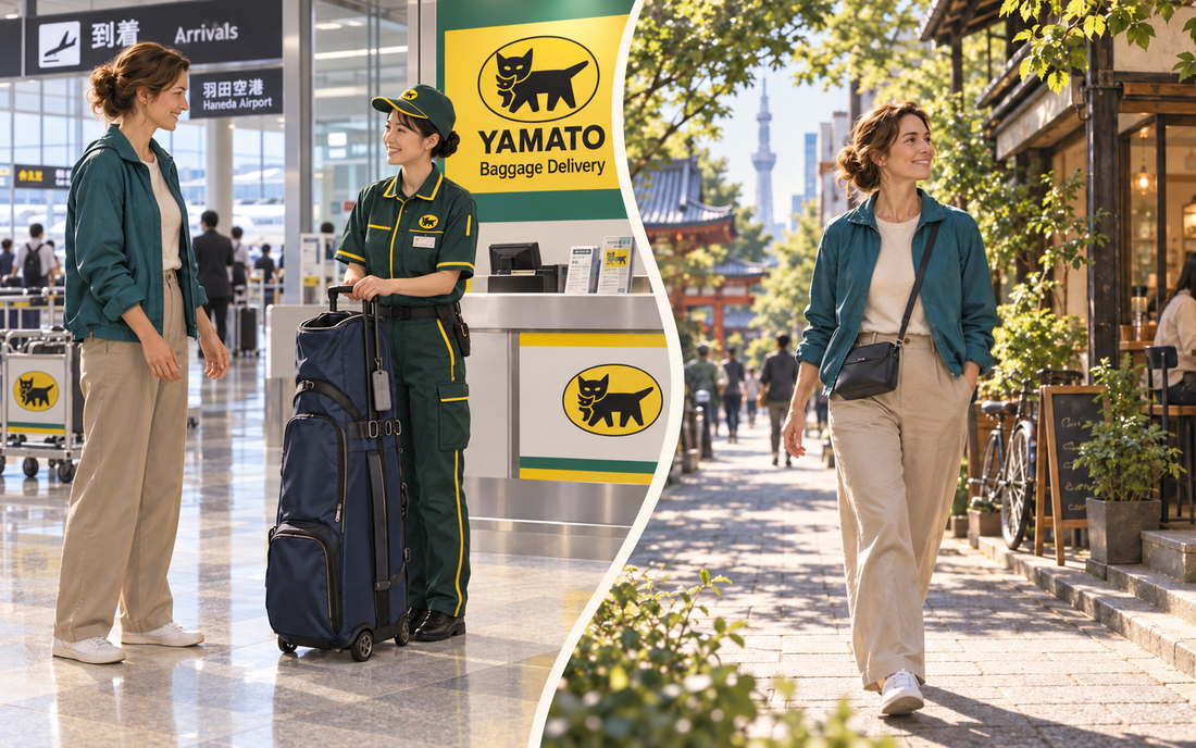 Haneda Airport: send golf gear at the Yamato counter and explore Tokyo with a small bag.