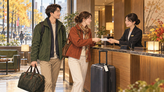 Susukino dining plans: send your spare suitcase from the hotel and head out with a smaller bag.
