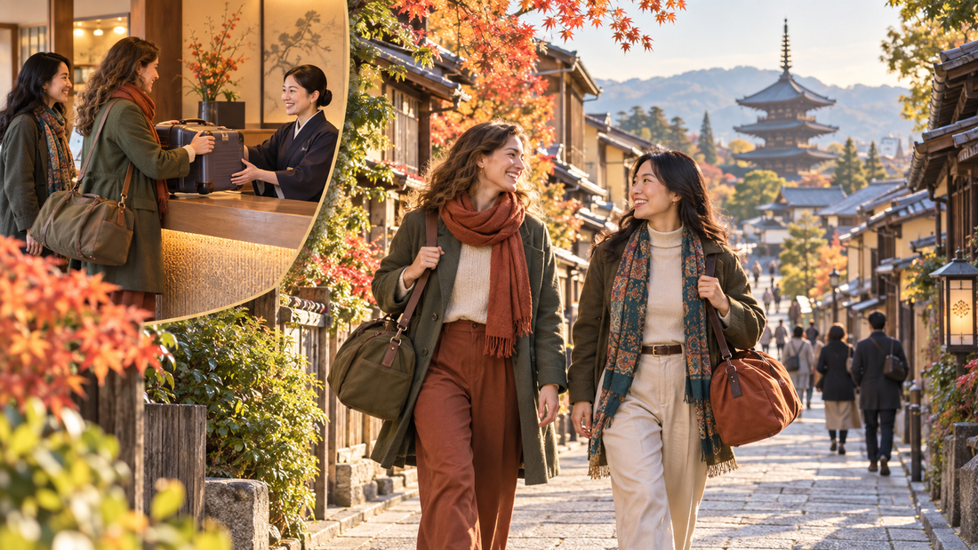 Gion luggage storage: send your suitcase from the hotel and explore Higashiyama with a small bag.