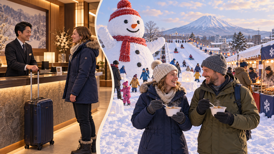 Kutchan Yukitopia Festival: send your suitcase from the hotel and enjoy snow play and festival food.
