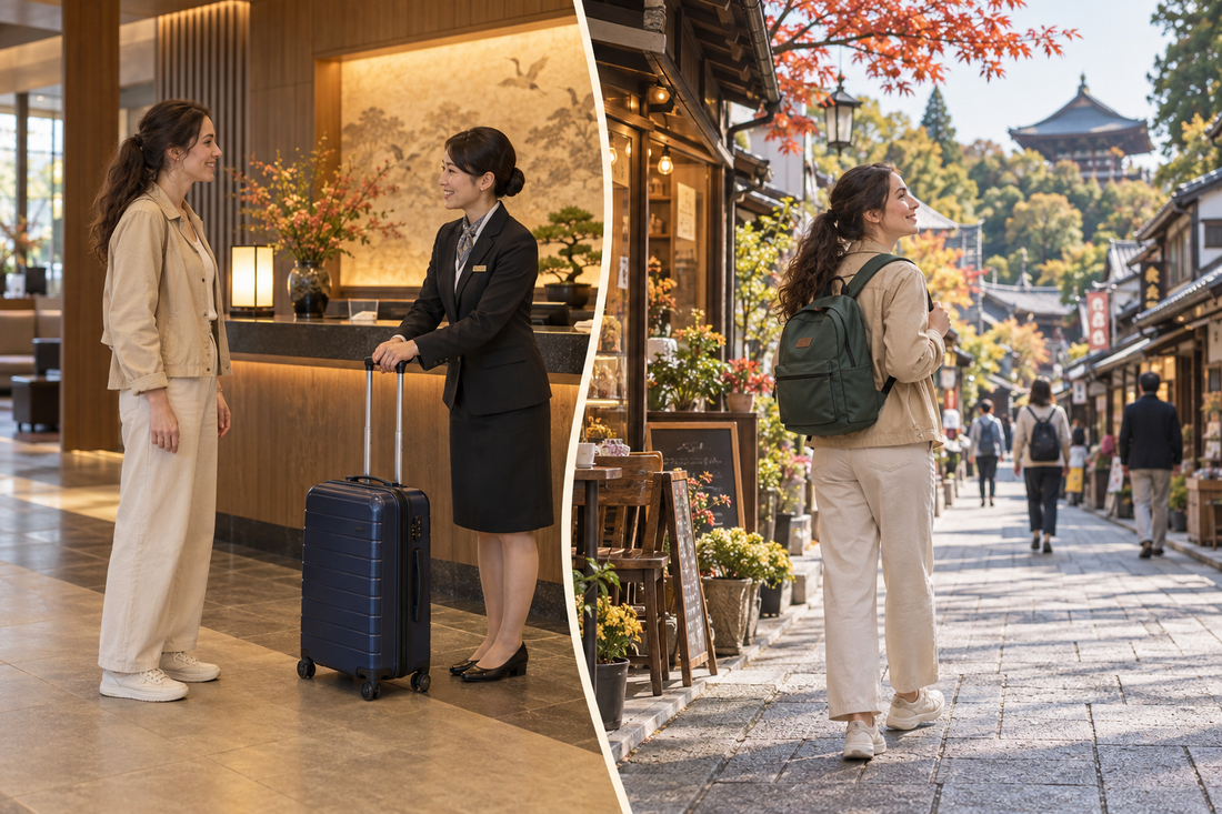 Narita City: send spare luggage from your hotel and enjoy the visit with a smaller bag.