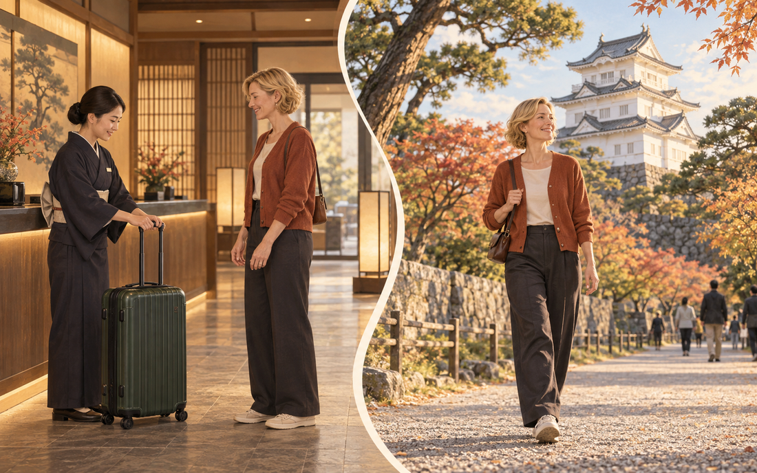Odawara luggage storage: send your spare suitcase and explore the castle park with a small bag.