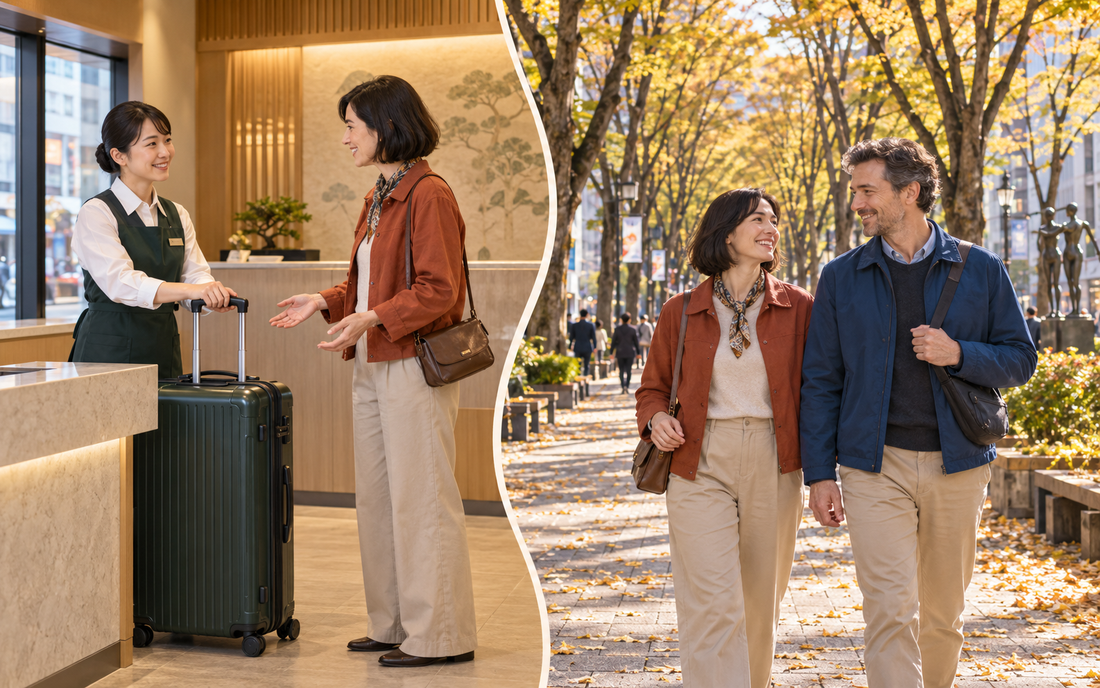 Sendai luggage storage: send the suitcase from your hotel and enjoy leafy Jozenji-dori with less to carry.