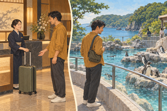 Shimoda Aquarium: send your suitcase from the hotel and enjoy the penguin habitat with a small bag.