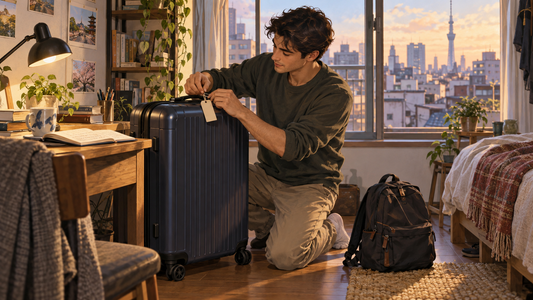 Takadanobaba luggage storage: pack the spare suitcase for storage and keep a smaller bag for the university break.