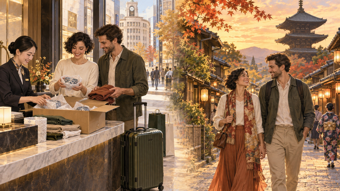 Tokyo luggage storage: send your shopping from the hotel and enjoy the next part of Japan with a smaller bag.