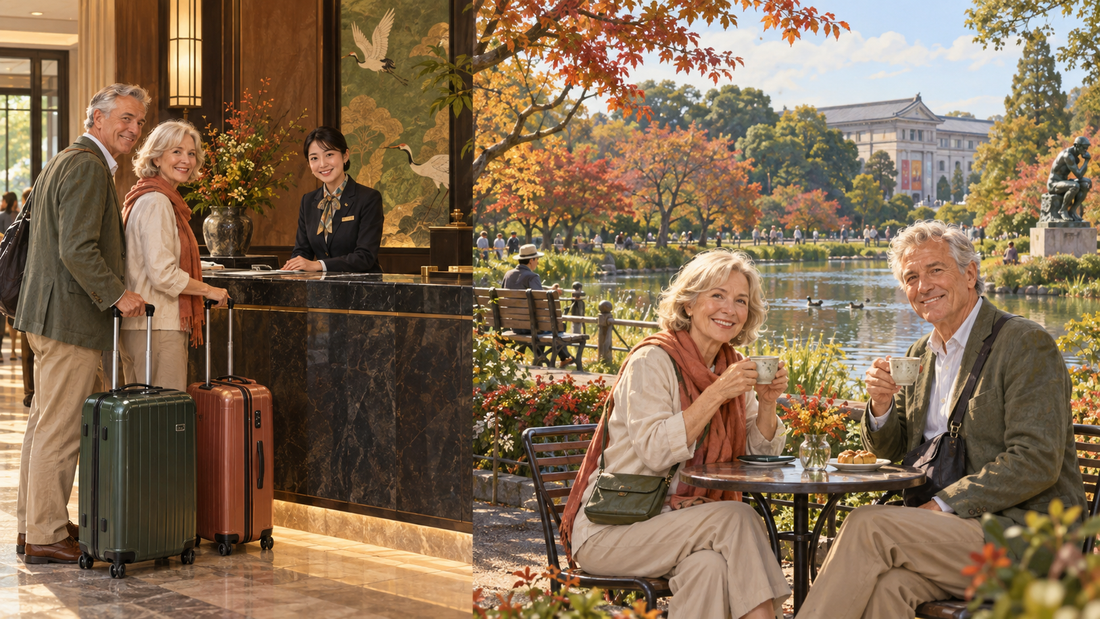 Ueno luggage storage: send your suitcase from the hotel and enjoy the park with a small bag.