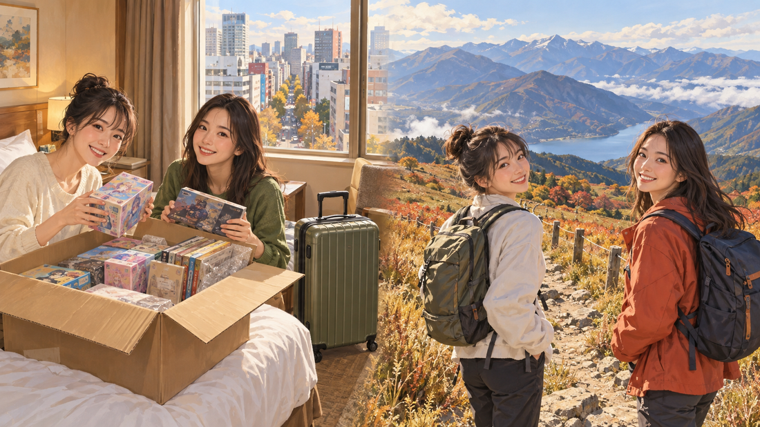 Ikebukuro shopping storage: send your boxed finds and head for the mountains with a daypack.