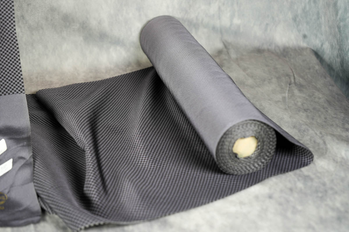 Home Decor, Wall Art, Craft, Remake project - Japanese Kimono Roll 100% Silk - Dark Gray