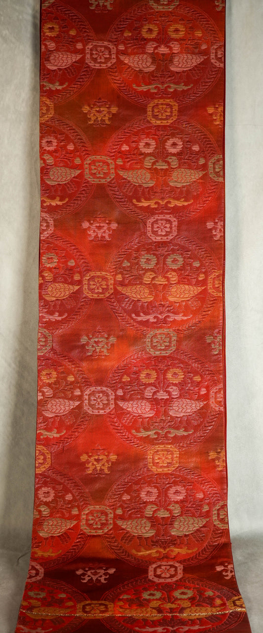 Affordable Luxury Art, Wall Art, Home Decoration, Interior Design, Vintage Japanese Kimono Obi. Buy now at SilkCrane.com