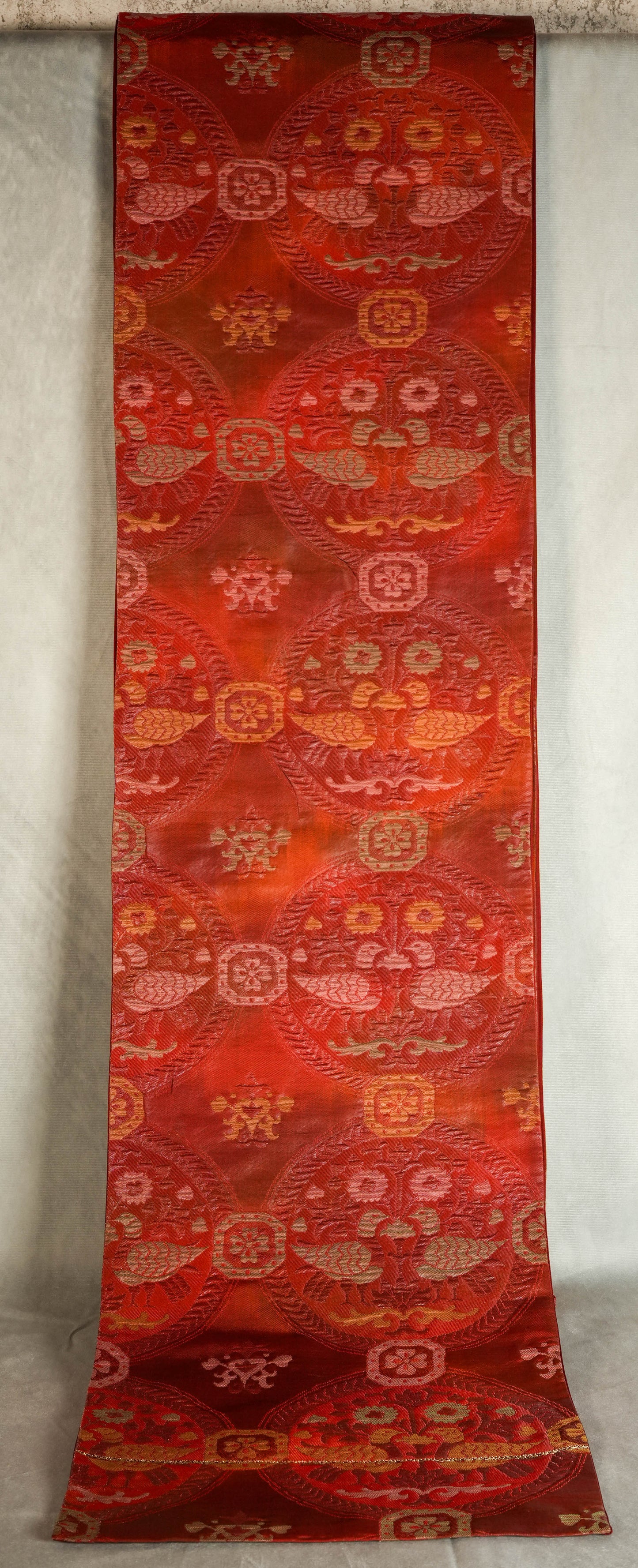 Affordable Luxury Art, Wall Art, Home Decoration, Interior Design, Vintage Japanese Kimono Obi. Buy now at SilkCrane.com