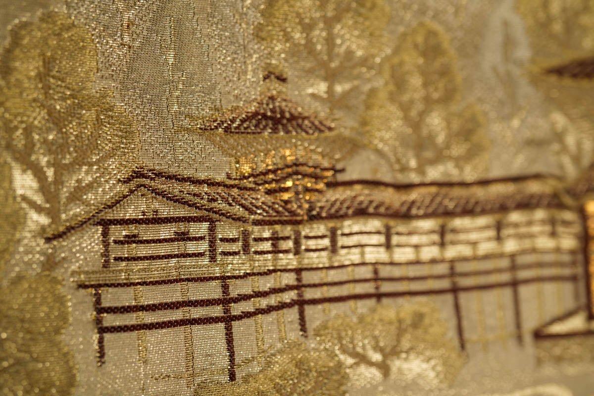 Charming Wall Decor Obi Art,  Wall Art, Buy Vintage Japanese Kimono Obi Art for Sale, Luxury home decoration at Affordable Price at SilkCrane.com. Free shipping in the USA. 