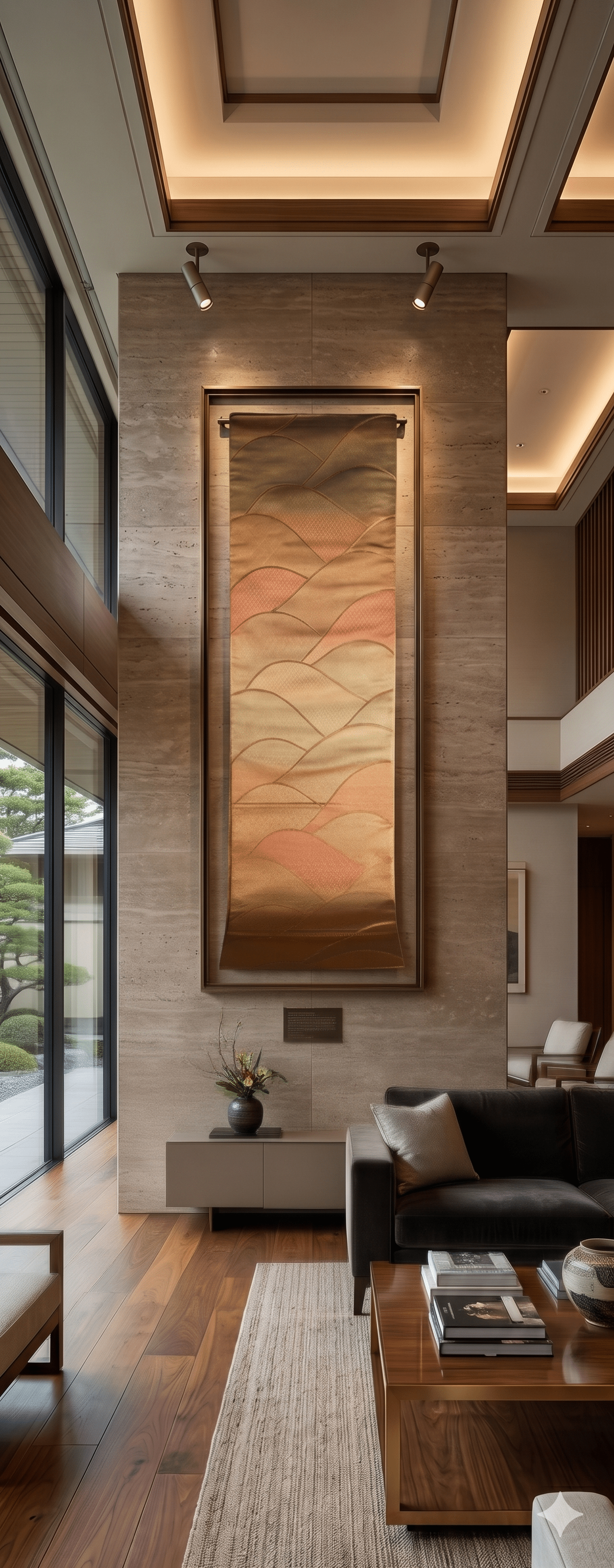 Japan Wall Art Vintage Obi One-of-a-kind Home Decor