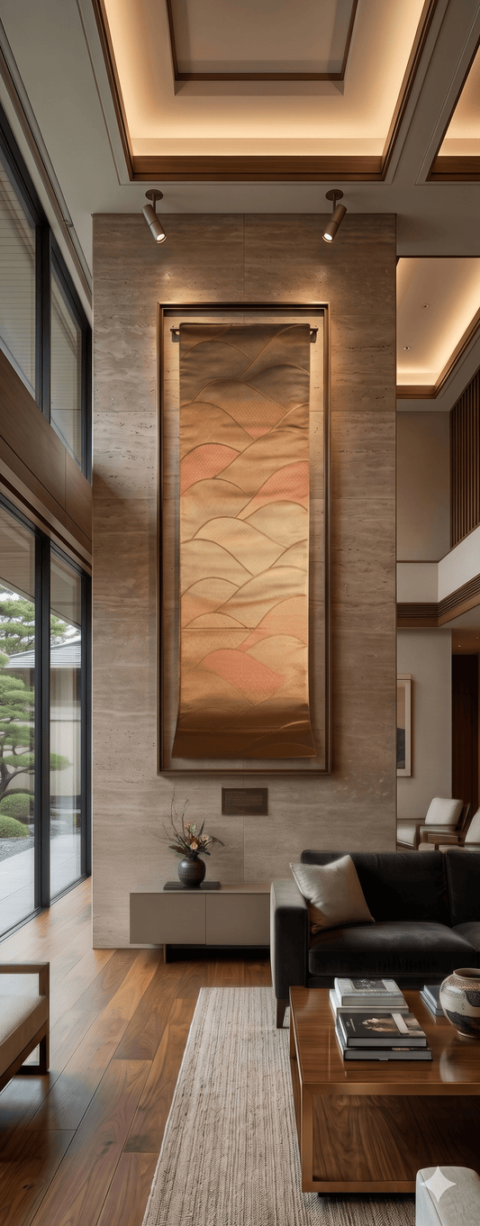 Japan Wall Art Vintage Obi One-of-a-kind Home Decor