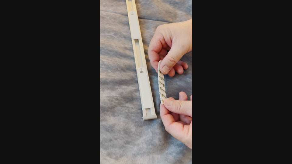 How to apply 3M Velcro to Silk Crane's Original Wall Art hanger.